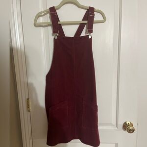 Red Corduroy Altard state dress